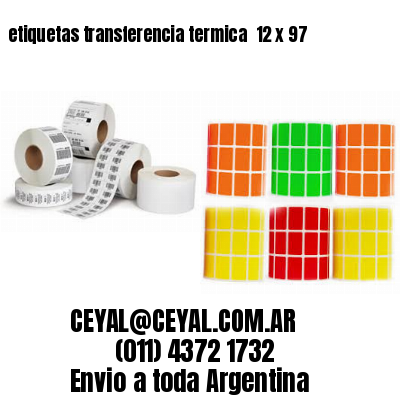 etiquetas transferencia termica  12 x 97