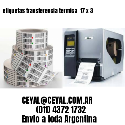 etiquetas transferencia termica  17 x 3