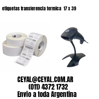 etiquetas transferencia termica  17 x 39