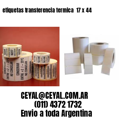 etiquetas transferencia termica  17 x 44