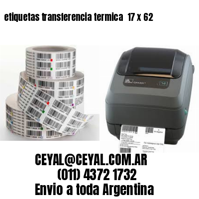 etiquetas transferencia termica  17 x 62