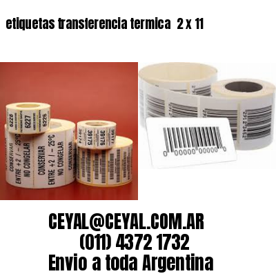 etiquetas transferencia termica  2 x 11
