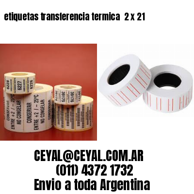 etiquetas transferencia termica  2 x 21