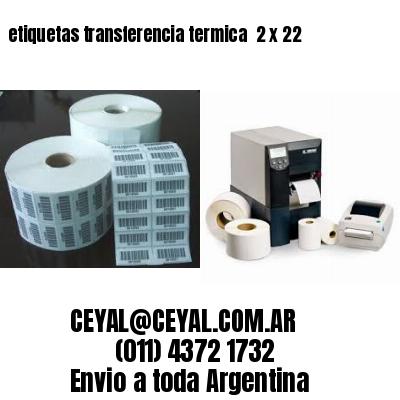 etiquetas transferencia termica  2 x 22