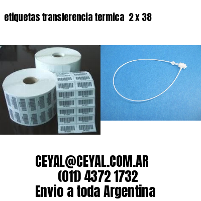 etiquetas transferencia termica  2 x 38