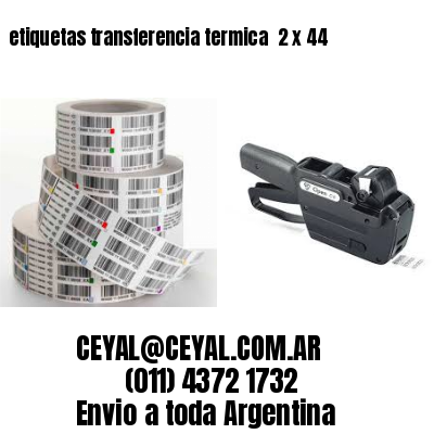 etiquetas transferencia termica  2 x 44