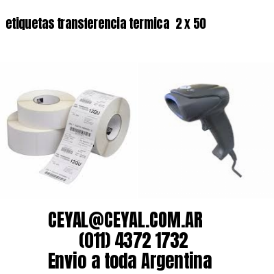etiquetas transferencia termica  2 x 50