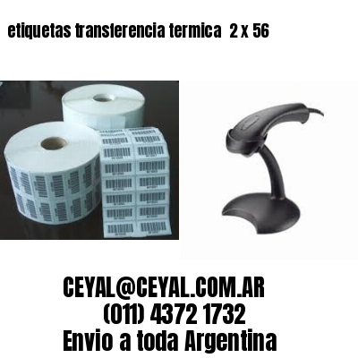 etiquetas transferencia termica  2 x 56