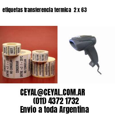 etiquetas transferencia termica  2 x 63
