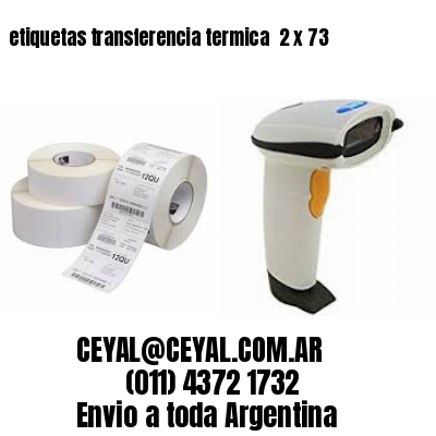 etiquetas transferencia termica  2 x 73