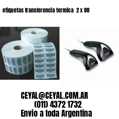 etiquetas transferencia termica  2 x 88