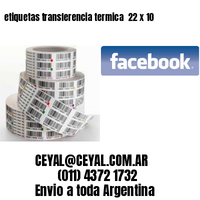 etiquetas transferencia termica  22 x 10