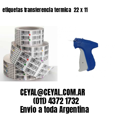 etiquetas transferencia termica  22 x 11
