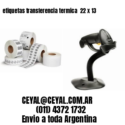 etiquetas transferencia termica  22 x 13