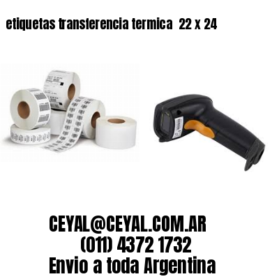 etiquetas transferencia termica  22 x 24