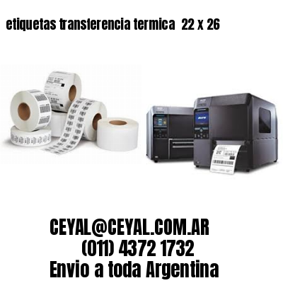 etiquetas transferencia termica  22 x 26