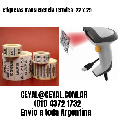 etiquetas transferencia termica  22 x 29