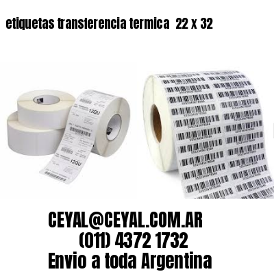 etiquetas transferencia termica  22 x 32