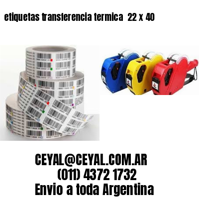 etiquetas transferencia termica  22 x 40