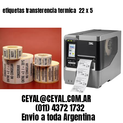 etiquetas transferencia termica  22 x 5