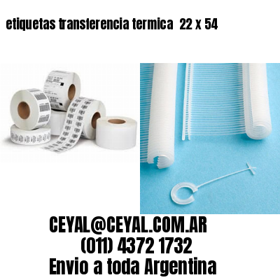 etiquetas transferencia termica  22 x 54