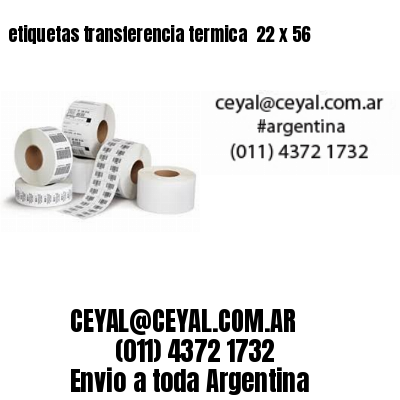 etiquetas transferencia termica  22 x 56