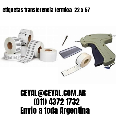 etiquetas transferencia termica  22 x 57