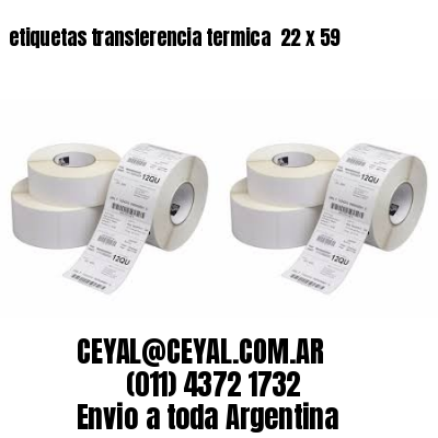 etiquetas transferencia termica  22 x 59