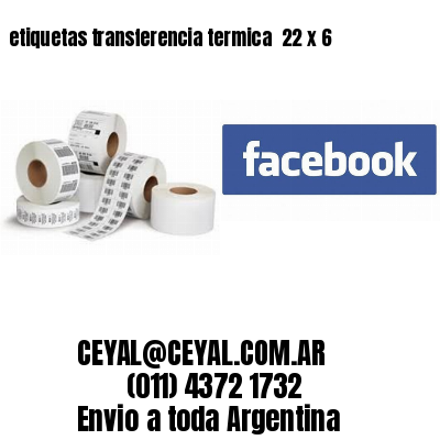 etiquetas transferencia termica  22 x 6