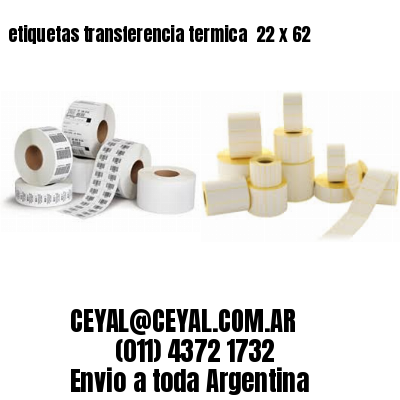 etiquetas transferencia termica  22 x 62