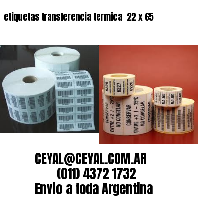 etiquetas transferencia termica  22 x 65