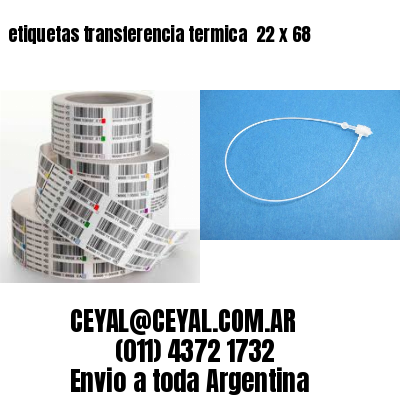 etiquetas transferencia termica  22 x 68