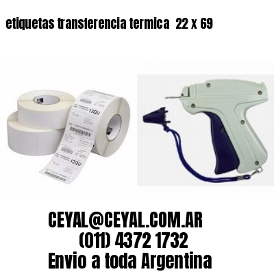 etiquetas transferencia termica  22 x 69