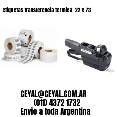 etiquetas transferencia termica  22 x 73