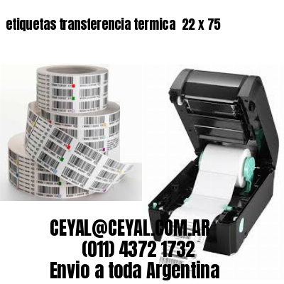 etiquetas transferencia termica  22 x 75