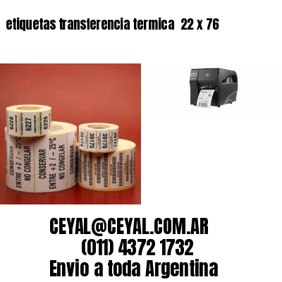 etiquetas transferencia termica  22 x 76