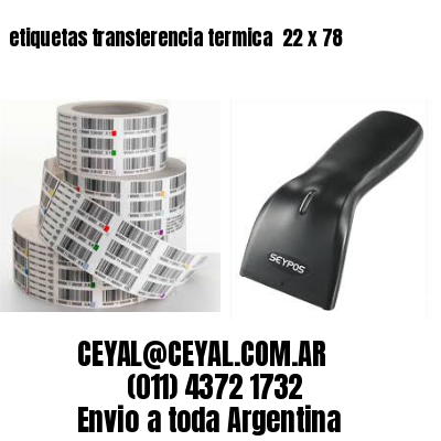 etiquetas transferencia termica  22 x 78