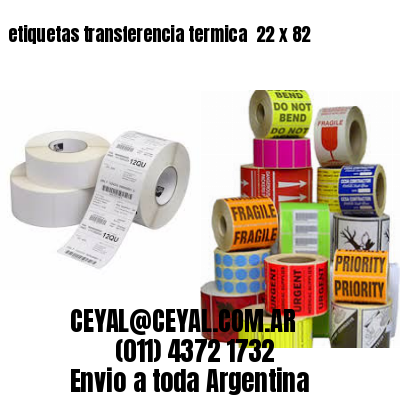 etiquetas transferencia termica  22 x 82