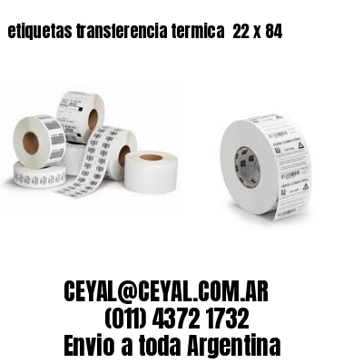 etiquetas transferencia termica  22 x 84