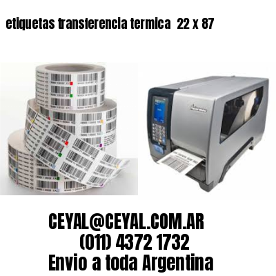 etiquetas transferencia termica  22 x 87