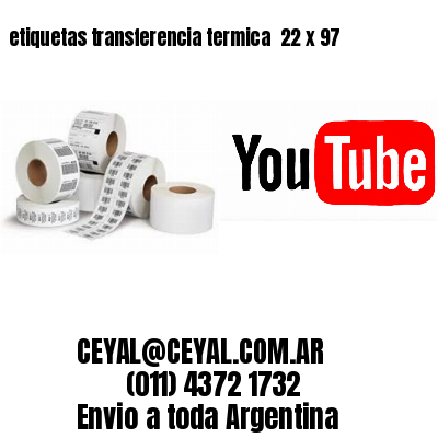 etiquetas transferencia termica  22 x 97