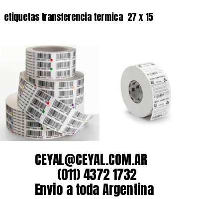 etiquetas transferencia termica  27 x 15