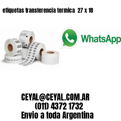 etiquetas transferencia termica  27 x 18