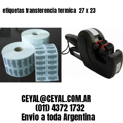 etiquetas transferencia termica  27 x 23
