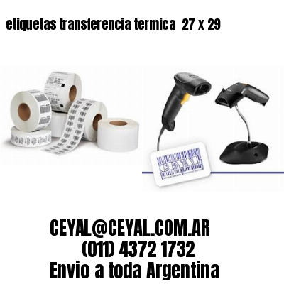 etiquetas transferencia termica  27 x 29