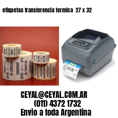 etiquetas transferencia termica  27 x 32