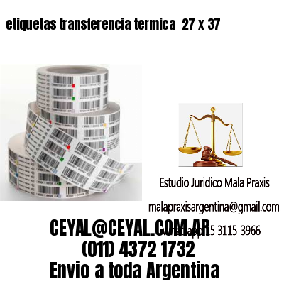etiquetas transferencia termica  27 x 37