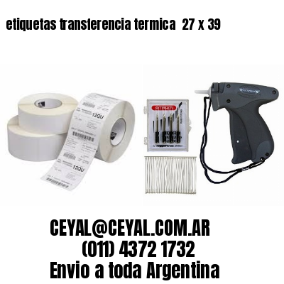 etiquetas transferencia termica  27 x 39