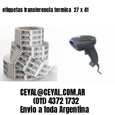 etiquetas transferencia termica  27 x 41