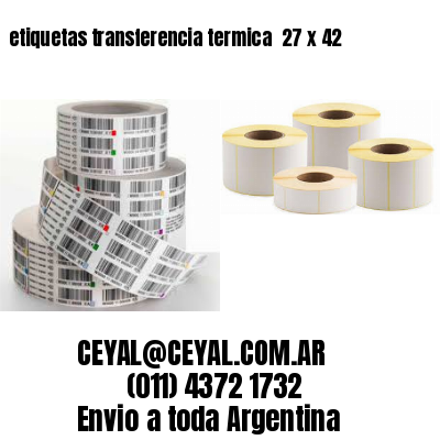 etiquetas transferencia termica  27 x 42
